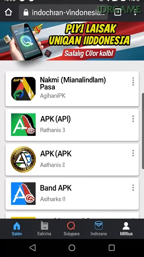 Cuplikan layar SL999 — aktivitas